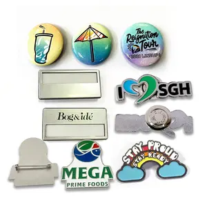 Metal Crafts Design Your Own Manufacture Enamel Pins Custom Name Badges Metal Promotional Gifts Products