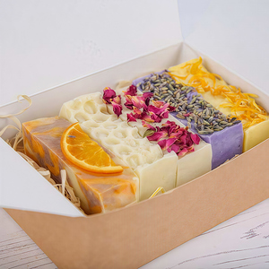 6PCS tự nhiên khô hoa xà phòng Hộp Quà Tặng-Handmade Vegan thực vật xà phòng với mùi hương hoa, thân thiện với môi chăm sóc da quà tặng cho phụ nữ - Product Image 5