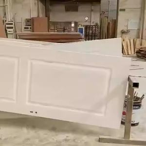 Modern carbon crystal wood interior door waterproof side open solid wood finished surface farmhouse simple design - Product Image 2