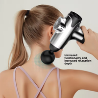 Pistolet de massage électrique avec écran LCD, moteur sans balais pour la relaxation musculaire, épaule, cou, réglage multi-vitesses, faible bruit