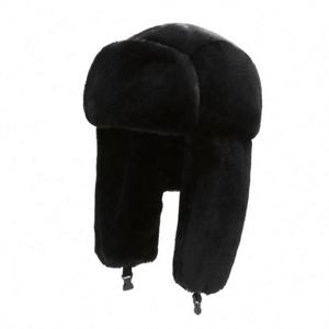 Unisex New Plush Fur Thicken Beanie Warme Windschutz Winter mütze zum Skifahren <span class=keywords><strong>Pilot</strong></span> Cap Earflap für Sport Outdoor Angeln Reisen - Product Image 3