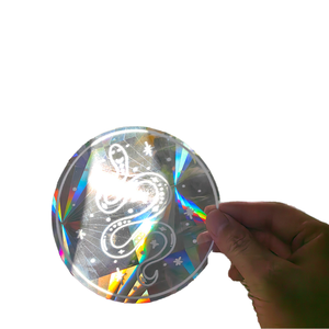 Película Adhesiva Prismática Acrílica para Ventanas, Adhesivos para Crear Arcoíris, Adhesivo 3D para Captar el Sol, Resistente a los Rayos UV, con Relieve, Protege a las Aves - Product Image 1