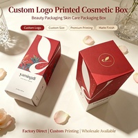 Kotak Kemasan Kosmetik & Perawatan Kulit Mewah dengan Logo Kustom, Tutup Magnetik, Laminasi Film Kertas Offset/Kraft