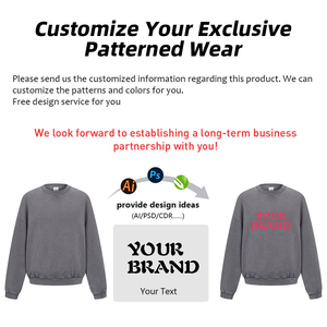 Thời Trang Phố Mùa Đông Rửa Trống Áo Thun Nặng 430gsm Terry Tinh Khiết Cotton Crew Cổ Batik Người Đàn Ông Của Áo - Product Image 4