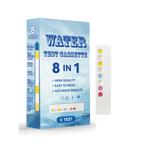 Chính xác 8-in-1 nước kiểm tra Cassette <span class=keywords><strong>Kit</strong></span> bền nhãn hiệu thị lực kiểm tra bộ máy cho hồ bơi & nước uống thử nghiệm - Product Image 1