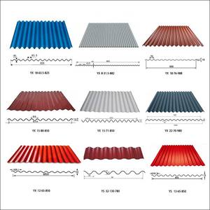 Hojas de techo de metal usadas de aluminio de zinc Hoja de techo de costura de pie ondulada coloreada Precios de venta Techo de color en Ghana - Product Image 4