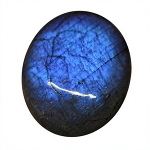 Labradorite bleue naturelle 16 mm, cabochon à taille fantaisie, pierres précieuses en vrac, certifiées par un tiers, vente en gros, Gopika Exports Jewelry - Product Image 4