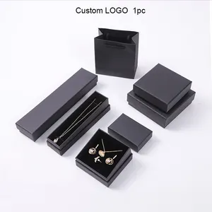 Custom High Quality Boite Cadeau Bijoux Small Recycled Cardboard Necklace Packaging Rose Gold Drawer Jewelry Ring Boxes
