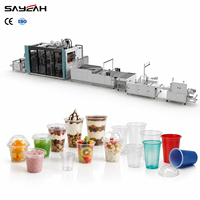 Automatische Kleur PP PET PS Partybeker Koepeldeksel Maakmachine Plastic Thermoformmachine