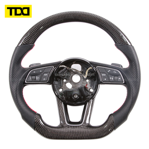 Volante de Fibra de Carbono Real TDD Compatible con Audi A3 A4 A5 A6 A8 R8 TT Q8 B9 Q5 Q7 Q3 - Product Image 2