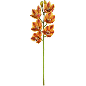 AR-545 ZUOYI 68CM Silicone Coton 6 Têtes Artificielle Orchidée <span class=keywords><strong>Whelan</strong></span> Papillon Fleur Pour La Décoration - Product Image 2