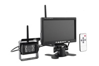 Kit de caméra de recul avec moniteur 7 pouces à écran partagé 2 canaux AHD 1080P, étanche IP68, vision nocturne et enregistrement DVR 1 an