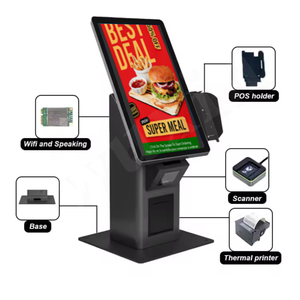 Kiosque d'auto-enregistrement intelligent avec écran tactile 24 pouces, <span class=keywords><strong>terminal</strong></span> <span class=keywords><strong>de</strong></span> gestion des commandes POS Cloud avec <span class=keywords><strong>paiement</strong></span> par QR - Product Image 6