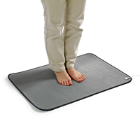 Dropshipping Tapis de mise à la terre en coton biologique et fibre d'argent avec mousse à mémoire de forme 50*70cm Coussin doux pour le sommeil, la méditation