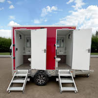 Bonne vente Luxe Portable Toilettes Remorque Mobile WC Voiture Toilette Fabriqué en Chine Adulte Salle de bain de luxe pour l'extérieur