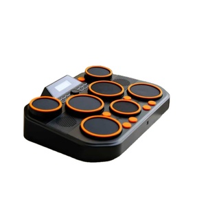 Bora MIDI Electronic Drum - Tambor electrónico portátil, instrumento de percusión para niños o adultos, superficie de tambor, tambor de sobremesa - Product Image 1