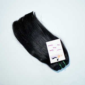 Paquete de cabello humano Natural lacio virgen camboyano 100%, cabello humano doble sin procesar, venta al por mayor, proveedores indios con cutícula alineada - Product Image 1