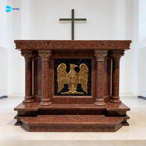 Pupitre d'autel religieux <span class=keywords><strong>en</strong></span> marbre noir <span class=keywords><strong>naturel</strong></span> <span class=keywords><strong>de</strong></span> style occidental, <span class=keywords><strong>table</strong></span> <span class=keywords><strong>de</strong></span> pupitre du Pape - Product Image 6