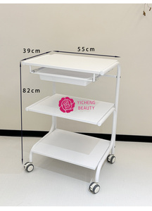 Yicheng Beauty nouvelle mode chariot multicouche chariot Salon <span class=keywords><strong>3</strong></span> couches chariot chariot étagères roulantes organisateur de stockage chariot chariot - Product Image 2