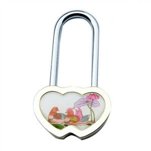 YH1036 Candado <span class=keywords><strong>de</strong></span> Latón Antirrobo con Forma <span class=keywords><strong>de</strong></span> Corazón Grabado, Candado con Forma <span class=keywords><strong>de</strong></span> Corazón para Joyería y Manualidades - Product Image 2