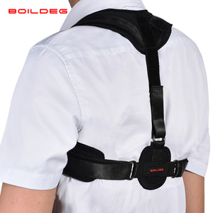 Boildeg Posture Corrector Belt Black Nylon Lumbar <b>Support</b> <b>Back</b> Straightener For Adults - Product Image 1