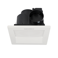 Kipas Ventilasi Listrik 3 Kecepatan Pabrik OEM Lampu LED Timer Sensor Kelembapan Motor DC-Bahan Plastik untuk Penggunaan Rumah Tangga dan Hotel