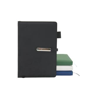 Kinh Doanh Văn Phòng A5 Máy Tính Xách Tay Với Màu Đen Linen Da Bìa Ý Tưởng Sản Phẩm Mới-Khóa Từ Tính Bìa Cứng PU Chủ Bút Tạp Chí - Product Image 4