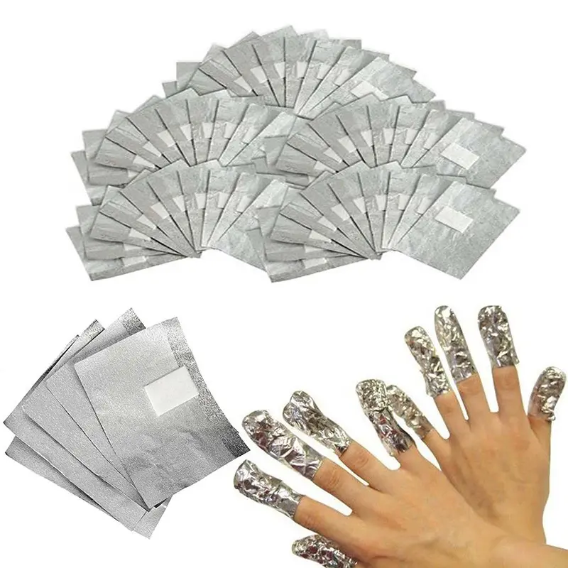 Nuevo estilo, papel de aluminio, esmalte de uñas, envolturas de Gel acrílico, Herramientas de limpieza, removedor, almohadillas de remojo