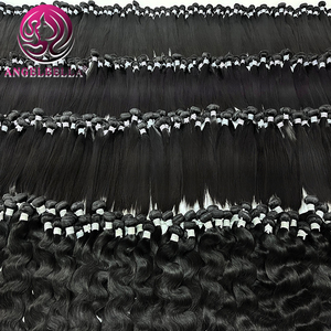 Extensiones de cabello humano virgen brasileño, extensiones de cabello humano crudo 12a, mechones de tejido - Product Image 2