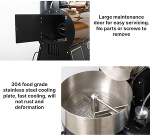 Hot Selling peanuts Cocoa <strong>Coffee</strong> Beans Roasting Machine 3kg/5kg/6kg Green Beans <strong>Coffee</strong> <strong>Roaster</strong> - Product Image 4