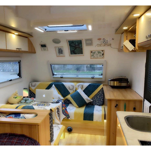 Offroad <span class=keywords><strong>Camper</strong></span> Roof Vent Doble vidrio acrílico RV Skylight 500*500mm con luces LED para vehículos recreativos - Product Image 6
