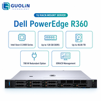 Serveur d'entreprise de la série Xeon E-2400 d'origine pour les applications professionnelles avec 3 ans de garantie Dell PowerEdge R360 1U Rack Server