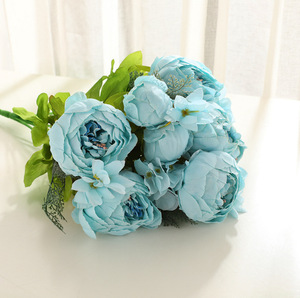 Ramo de Peonías Artificiales de Seda Hechas a Mano de Alta Calidad al por Mayor, 13 Cabezas, para Bodas, San Valentín, Año Nuevo - Product Image 6