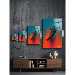 Impression sur métal pour décoration murale, finition verre, « The Velocity Shift » - Product Image 1