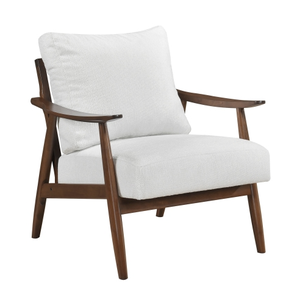 Fauteuil inclinable en tissu moderne pour le loisir - Design ergonomique et durable avec pieds en bois pour le salon et la maison - Product Image 1