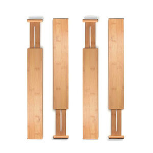 Ventes chaudes : séparateur de <span class=keywords><strong>tiroir</strong></span> en bois pour vaisselle, séparateur de <span class=keywords><strong>tiroir</strong></span> en <span class=keywords><strong>bambou</strong></span> réglable à ressort pour la cuisine - Product Image 1