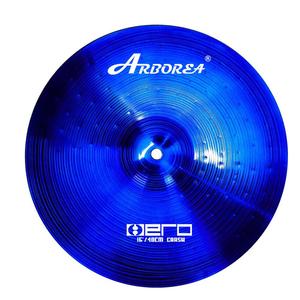 Arborea Fábrica Atacado de alta qualidade Blue Alloy Cymbal Set 10 ''splash + 14'' hihat + 16 ''crash + 16'' ozônio + 18 ''china + 20'' ride + saco - Product Image 2