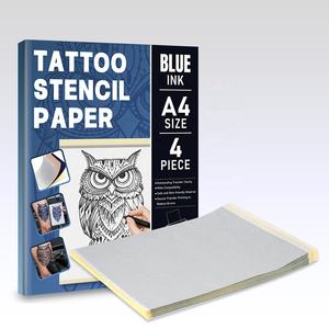 Papier de transfert thermique professionnel pour pochoirs de <span class=keywords><strong>tatouage</strong></span> – Feuilles transparentes pour studios de <span class=keywords><strong>tatouage</strong></span>, impression de motifs clairs sur la peau - Product Image 2