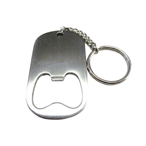 <b>Custom</b> Stainless Steel Bottle Opener Keychain Portable Metal Beer Bottle Opener <b>Key</b> <b>Ring</b> Promotional Gift - Product Image 1