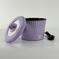 Marmite Électrique pour Nouilles 1.2L 450W 220V 50HZ Antiadhésive Intérieure Violet Rouge Deux Couleurs Dortoir Étudiant Maison KL02007