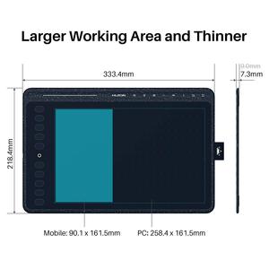 Huion — tablette graphique <span class=keywords><strong>HS611</strong></span> amateur de musique, avec stylet électronique, surface pour dessin numérique, écriture, original - Product Image 2