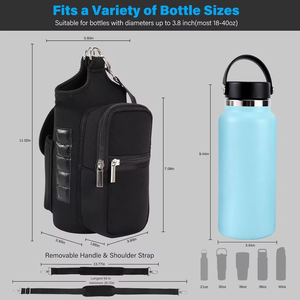 Bolsa de Hombro de Neopreno Personalizada al por Mayor con 5 Cierres de Cremallera Integrados, Impermeable, Multifuncional, con Porta Botella de Agua y Bolsillos para Teléfono - Product Image 2