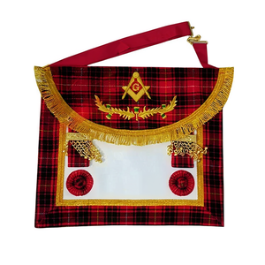 Scottish rite MM Apron set | Square and Compass with wreath embroidery Apron | Masonic Regalia Custom Apron - Product Image 1