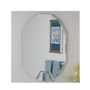 Modern <b>Silver</b> Frameless Decorative Glass <b>Mirror</b> Wholesale Hanging Square and Oval Beveled <b>Mirror</b> Traditional Art Wall Design - Product Image 3