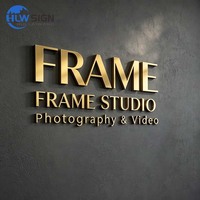 Letras Metálicas de Bronce Antiguo, Logotipo de Pared de Acero Inoxidable, Logotipo Comercial, Certificado CE y RoHS, Llegada Segura Garantizada