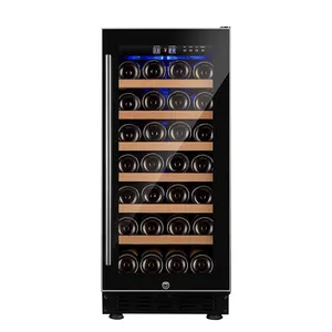 MUXUE mini 1 porta in vetro frigorifero per vino frigorifero 33 bottiglie raffreddatore per vino 90L refrigeratore di vino per supermercato bar hotel