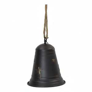 Adorno de campana colgante de Navidad Vintage, diseño de Metal para decoración de árboles y estilo de temporada para el hogar o eventos - Product Image 1