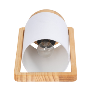 Lampade da tavolo cilindriche con struttura in legno e accenti decorativi per camera da letto e soggiorno, decorazioni per la casa - Product Image 6