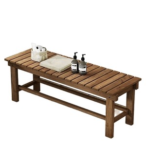 Tabouret de douche en bois massif, antidérapant, imperméable, taille personnalisable, pour personnes âgées, pour la douche et les repas - Product Image 5