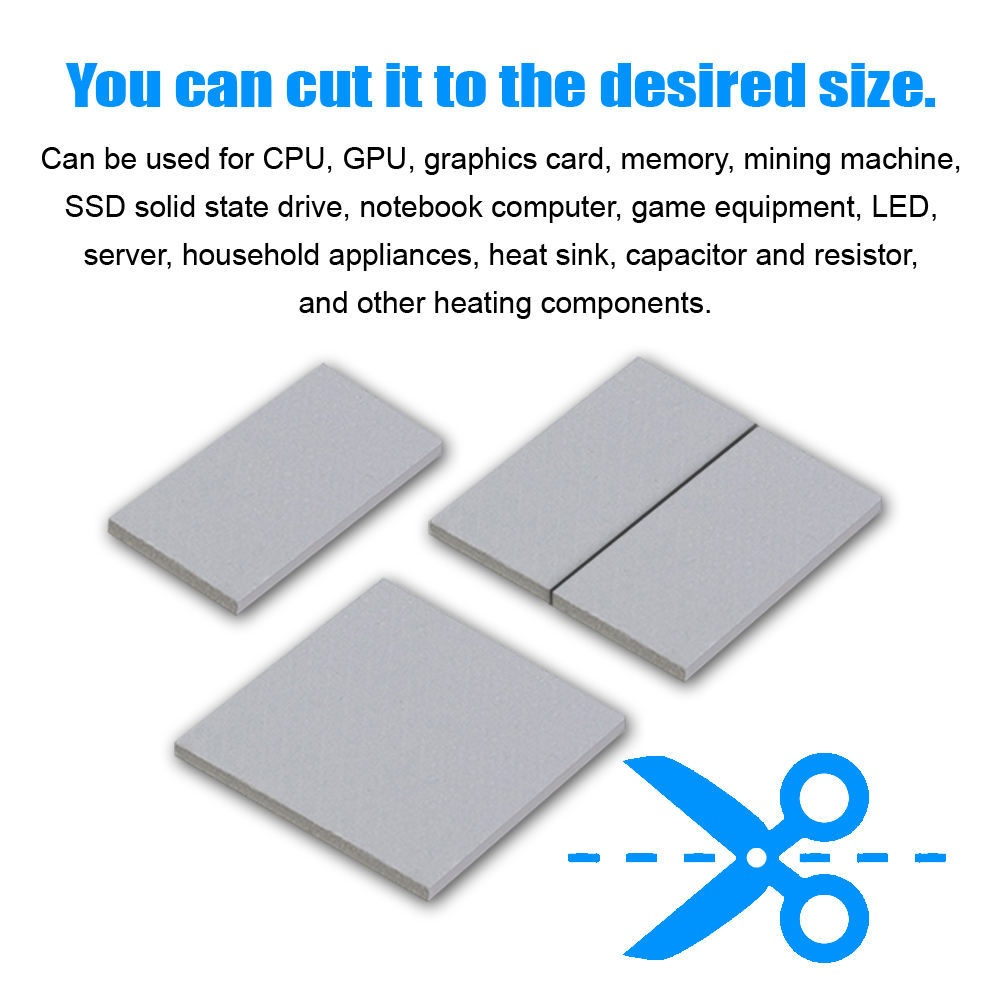 SNOWMAN Thermal Pad Non-Conductive GPU Card Water Cooling Thermal Mat LED  CPU 85x45